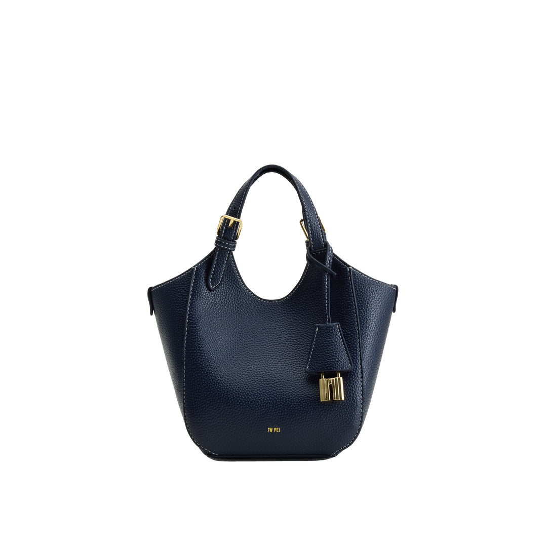 JW PEI Ines Padlock Tote Bag - Navy by JW PEI