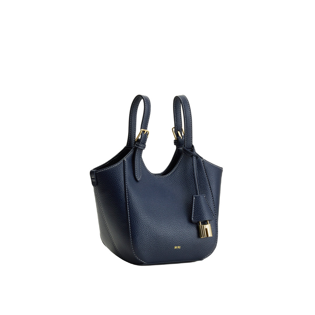 JW PEI Ines Padlock Tote Bag - Navy by JW PEI