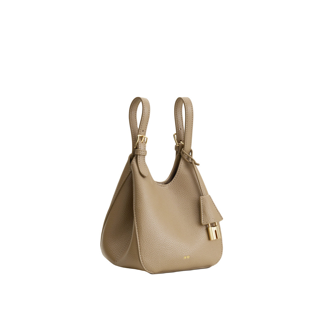 JW PEI Ines Padlock Tote Bag - Gray Beige by JW PEI