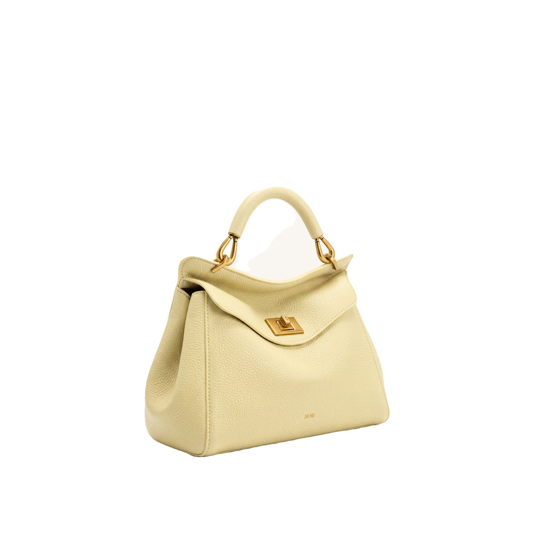 JW PEI Lucia Classic Top Handle Bag - Light Yellow by JW PEI