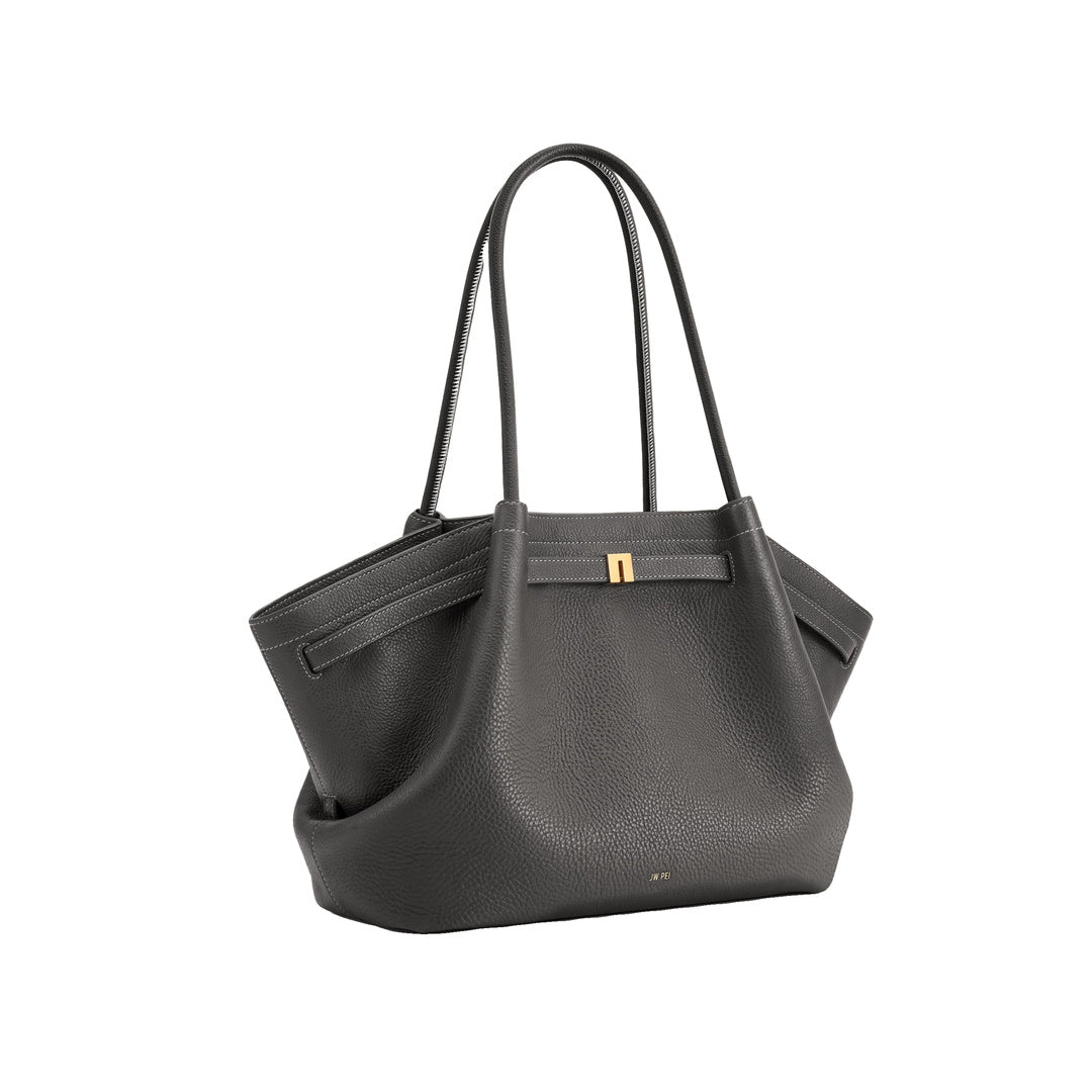 JW PEI Hana Large Tote Bag - Dark Gray by JW PEI