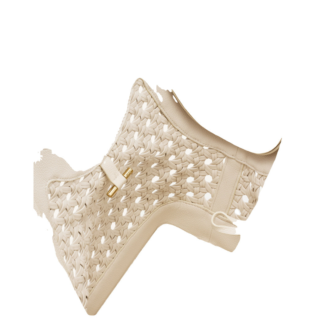 JW PEI Maribel Woven Panel Tote Bag - Ivory by JW PEI