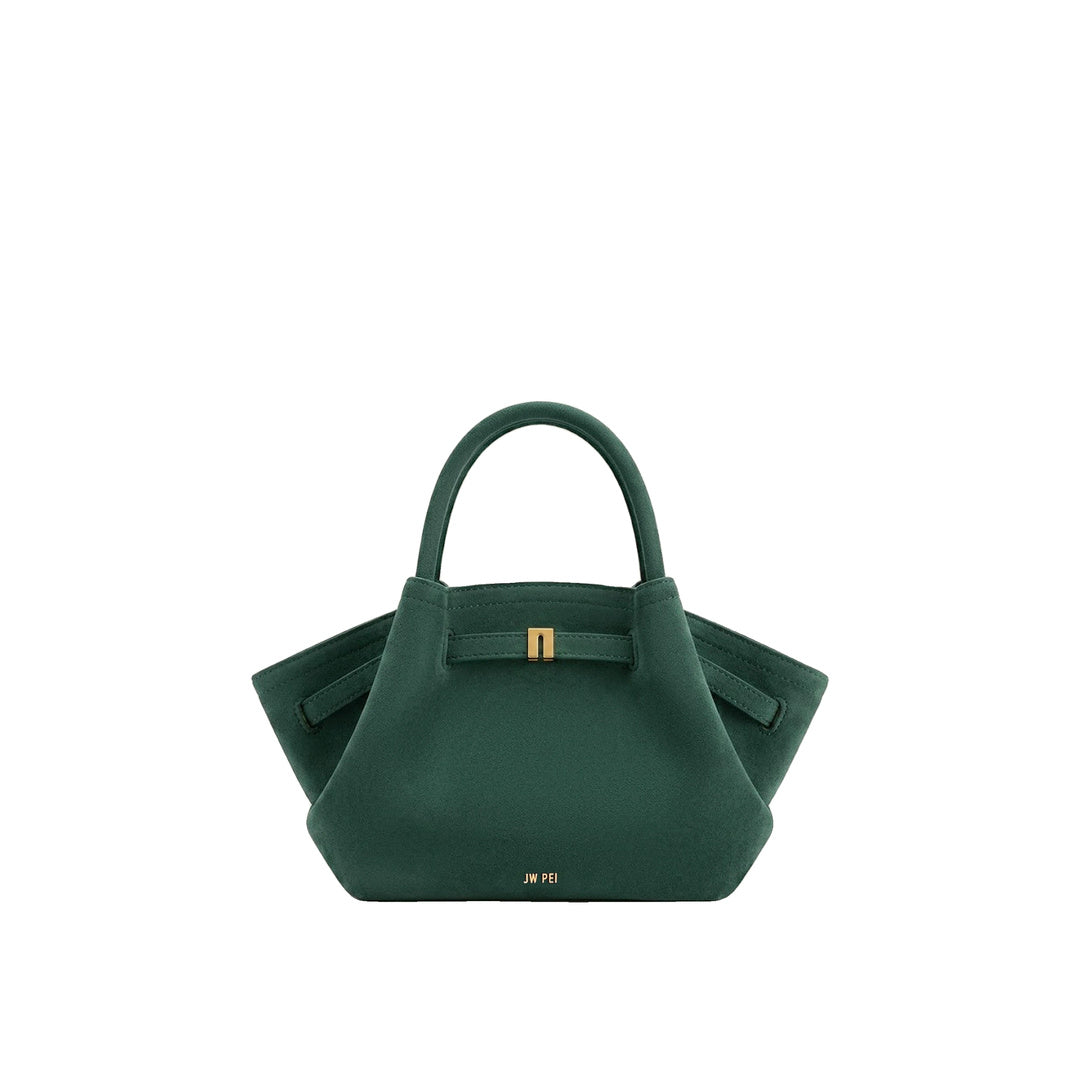 JW PEI Hana Mini Faux Suede Tote Bag - Forest Green by JW PEI