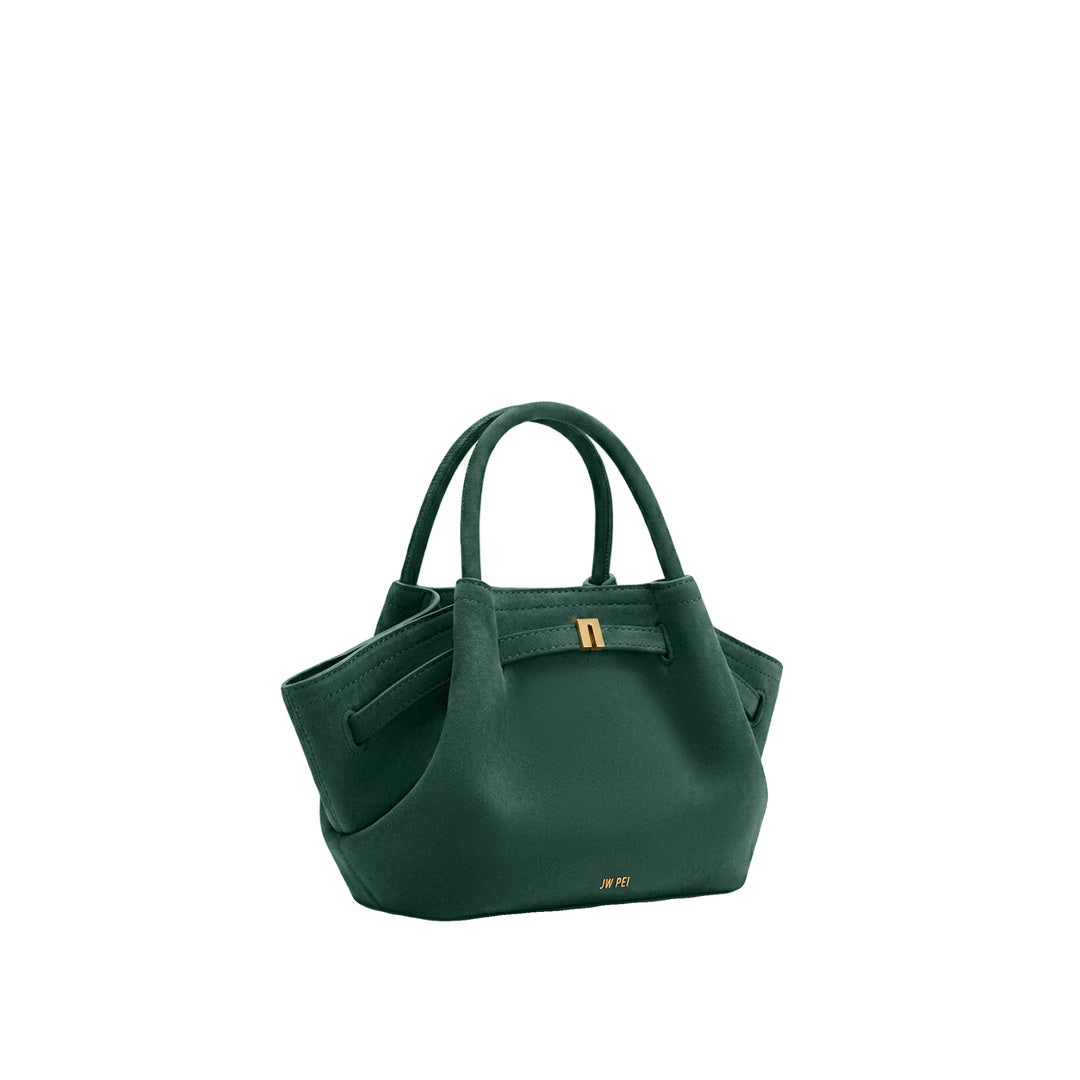 JW PEI Hana Mini Faux Suede Tote Bag - Forest Green by JW PEI