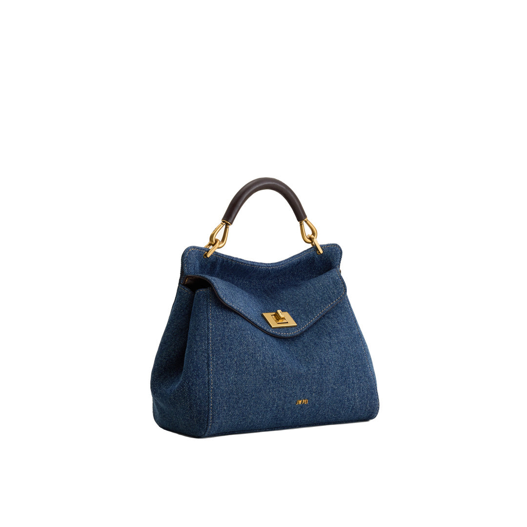 JW PEI Lucia Classic Handbag - Blue Denim by JW PEI
