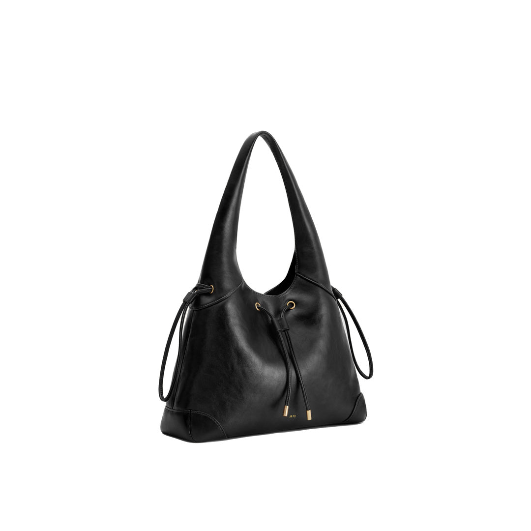 JW PEI Celandra Drawstring Hobo Bag - Black by JW PEI
