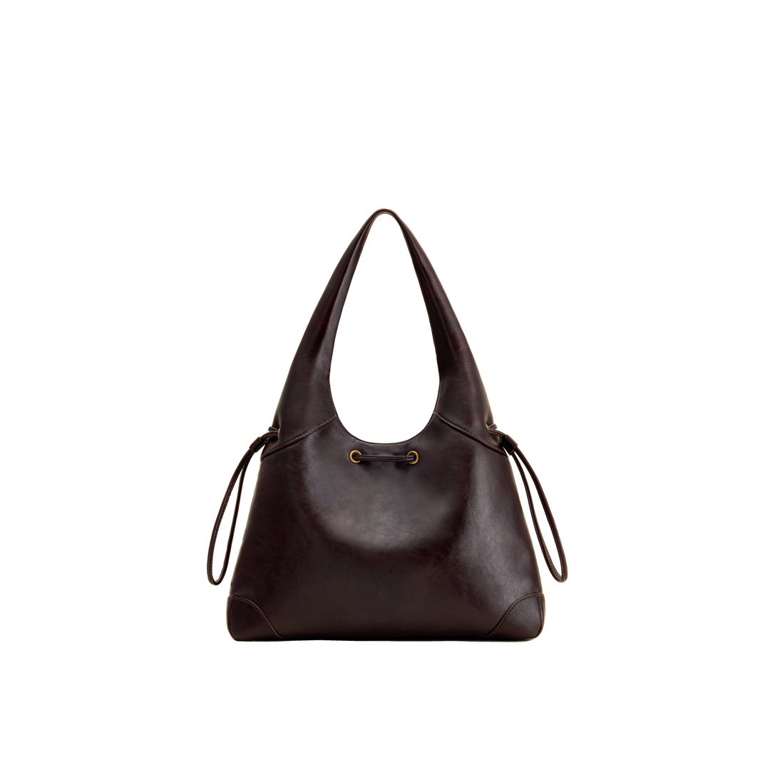 JW PEI Celandra Drawstring Hobo Bag - Dark Brown by JW PEI