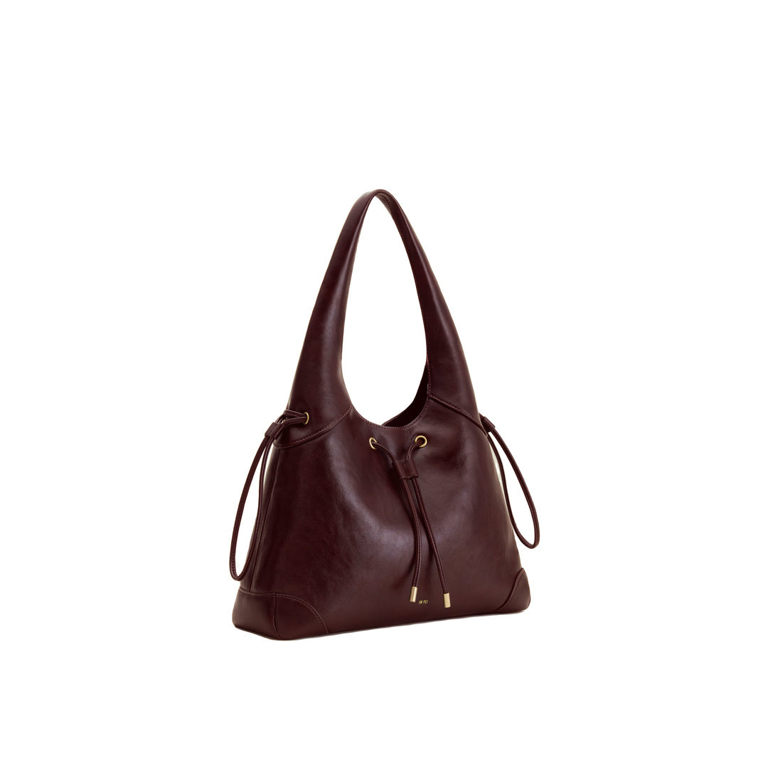 JW PEI Celandra Drawstring Hobo Bag - Deep Burgundy by JW PEI