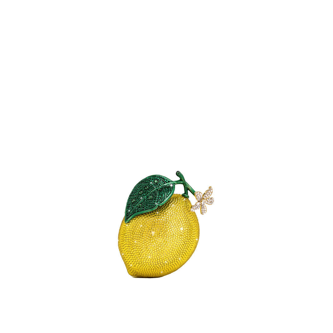 JW PEI Lemon-Inspired Rhinestone Clutch - Yellow by JW PEI