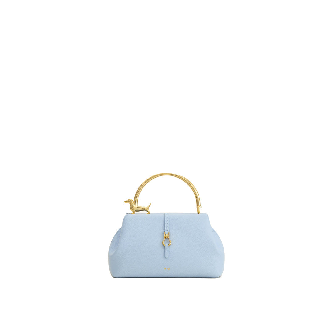 JW PEI Bruna Dachshund Metal Handle Top Handle Bag - Light Blue by JW PEI