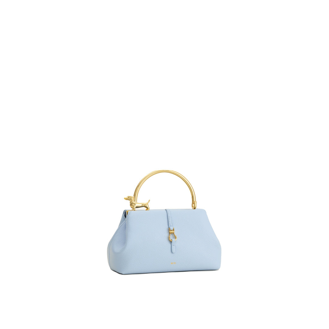 JW PEI Bruna Dachshund Metal Handle Top Handle Bag - Light Blue by JW PEI