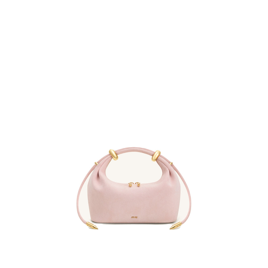 JW PEI Ellie Faux Suede Metal Ring Embellished Top Handle Bag - Pink by JW PEI