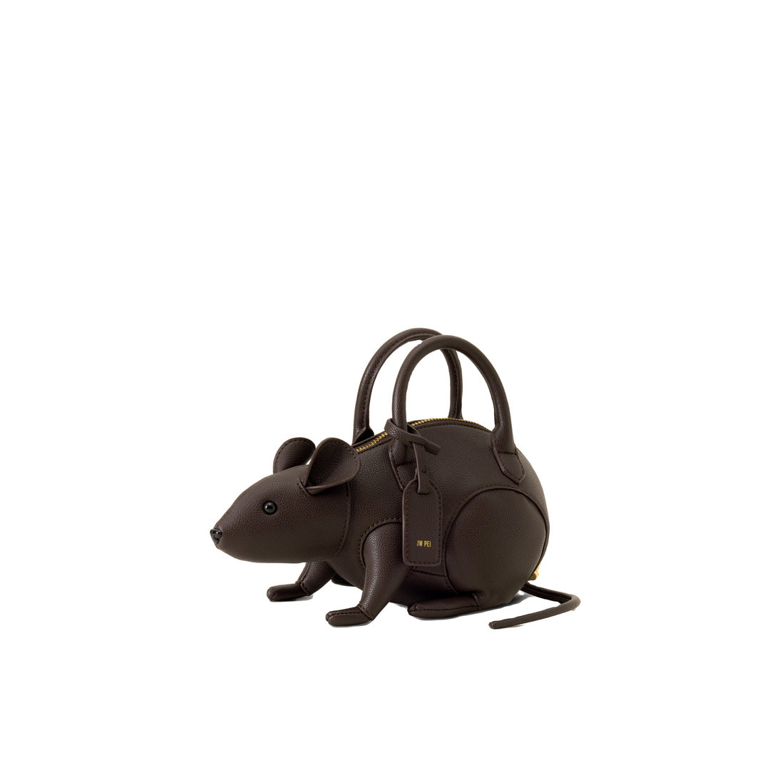 JW PEI Mia Mouse Top Handle Bag - Dark Brown by JW PEI