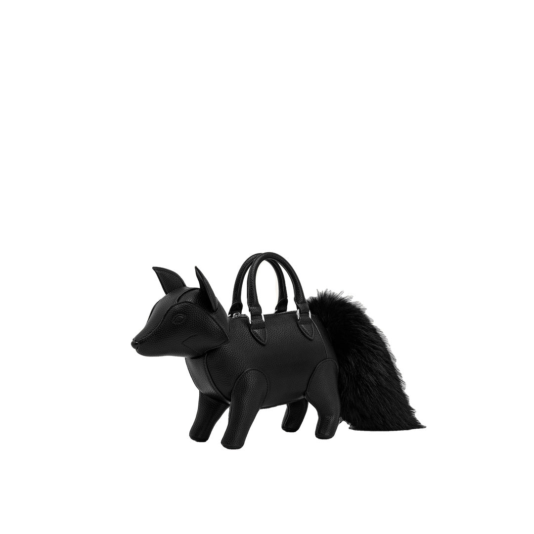 JW PEI Kai Fox Shaped Top Handle Bag - Black by JW PEI