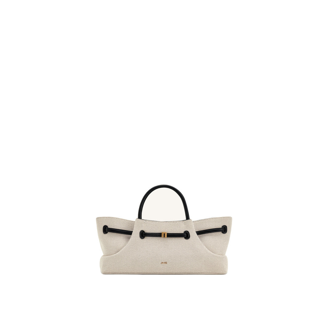 JW PEI Maeve Dachshund Metal Charm Tote Bag - Black Canvasa by JW PEI
