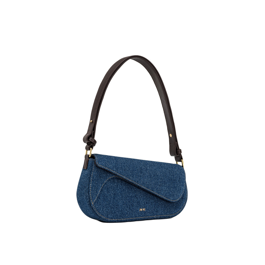 JW PEI Addisyn Shoulder Bag - Blue Denim by JW PEI