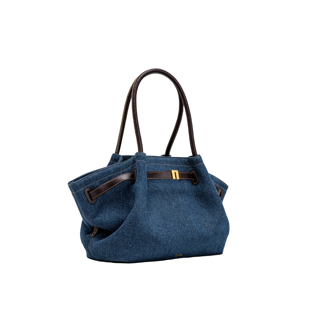 JW PEI Hana Medium Denim Tote Bag - Blue Denim by JW PEI