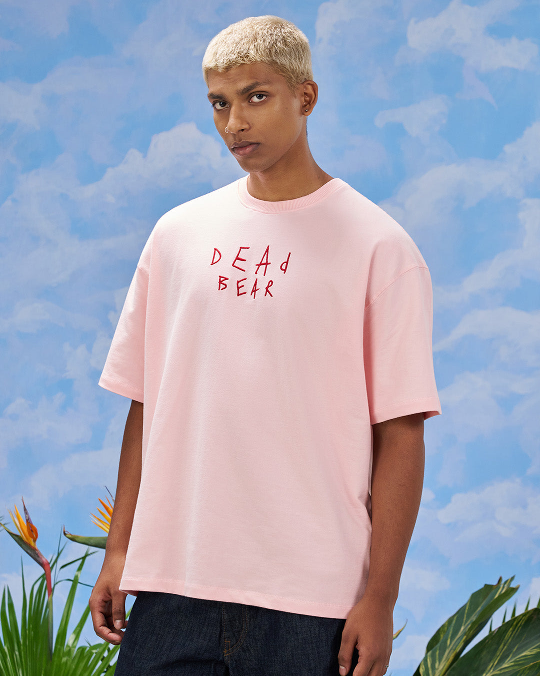 Scribbled Logo Tee Pink by DEADBEAR