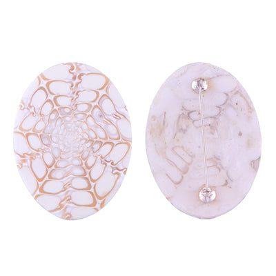 15.3gram Shell Silver Brooches - R8100004-47