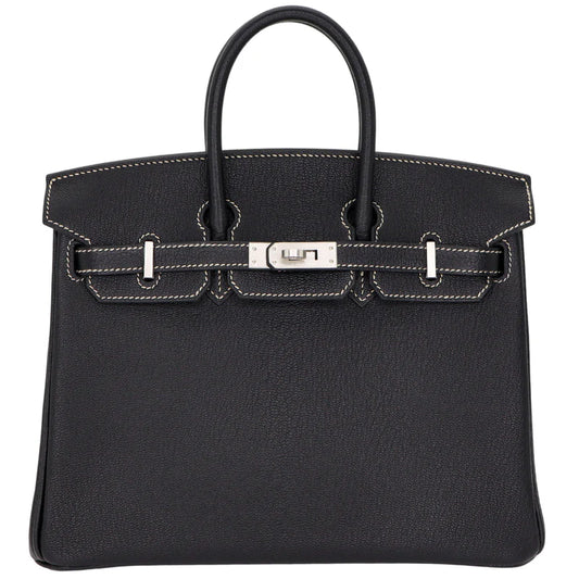 Hermès 25cm Birkin HSS – Black Chèvre Leather with Brushed Palladium Hardware