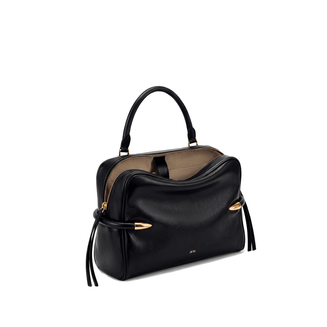 JW PEI Callie Tusk Detail Shoulder Bag - Black by JW PEI