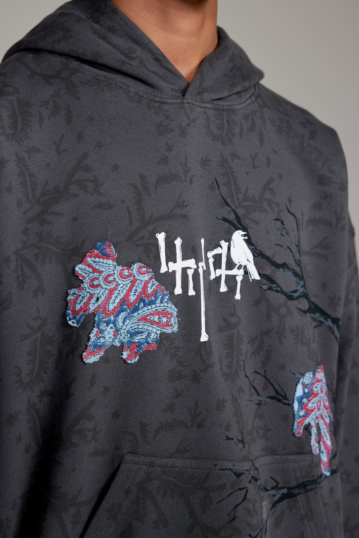 “Persistence of Time” Block Print-Hoodie by FARAK