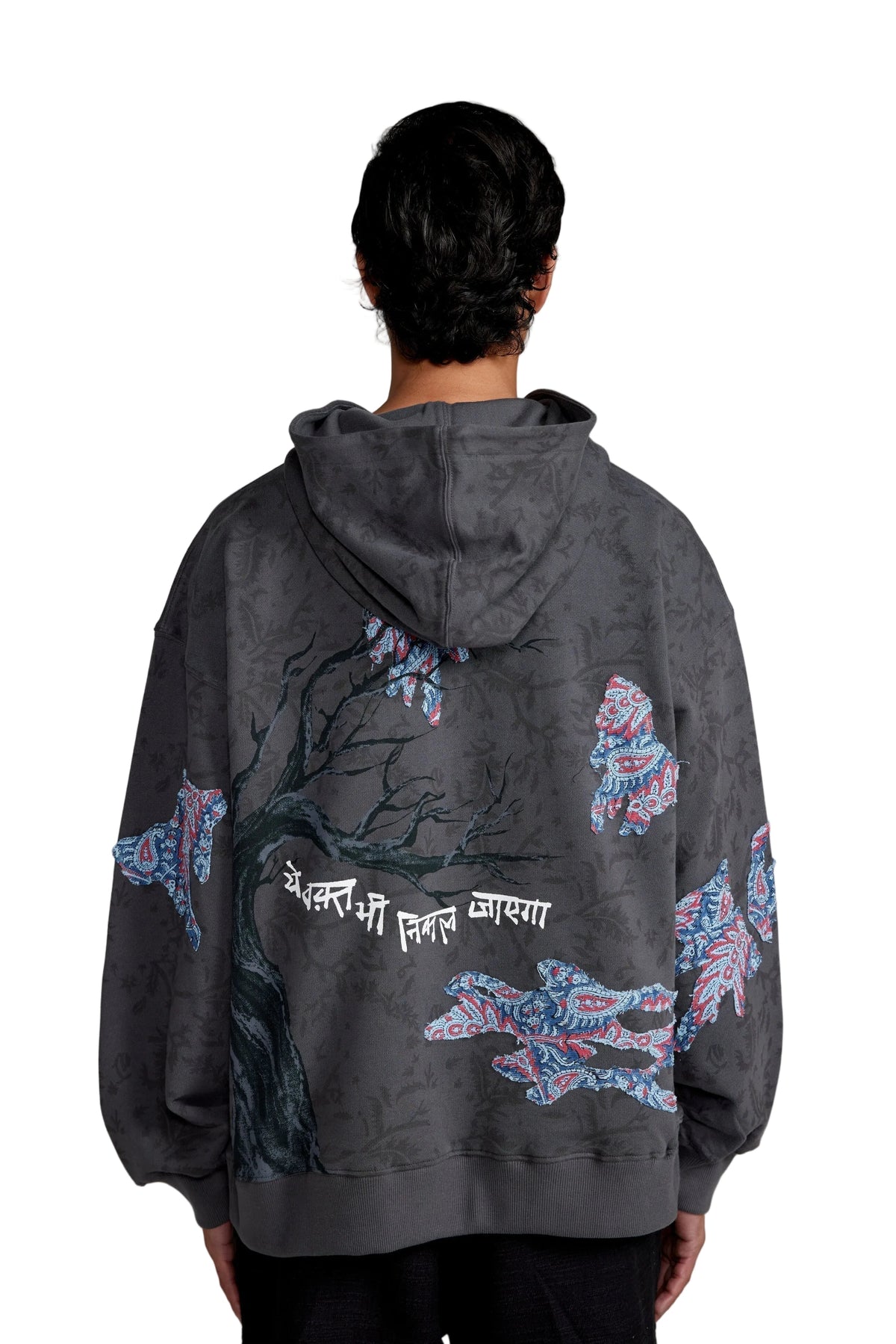 “Persistence of Time” Block Print-Hoodie by FARAK