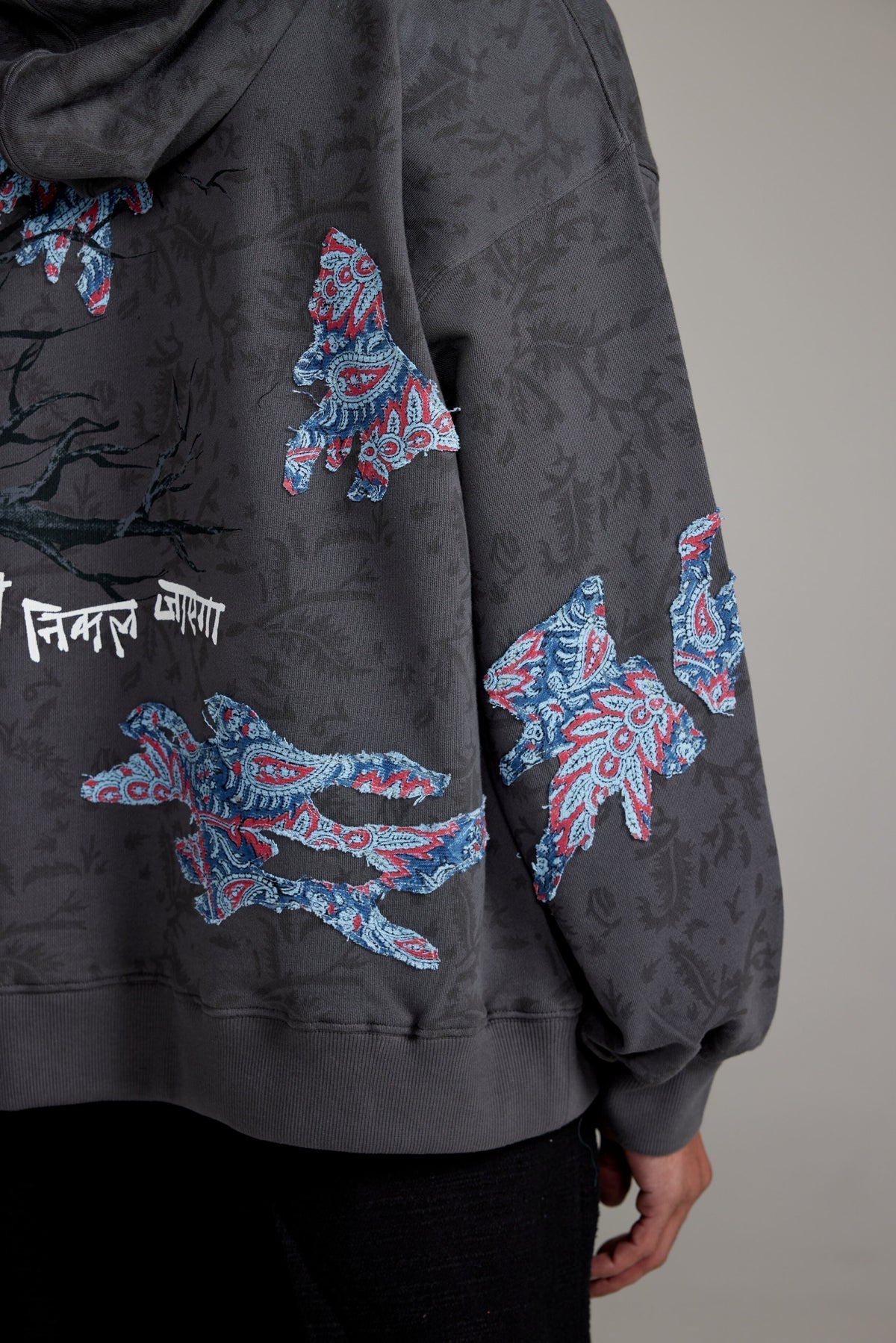 “Persistence of Time” Block Print-Hoodie by FARAK