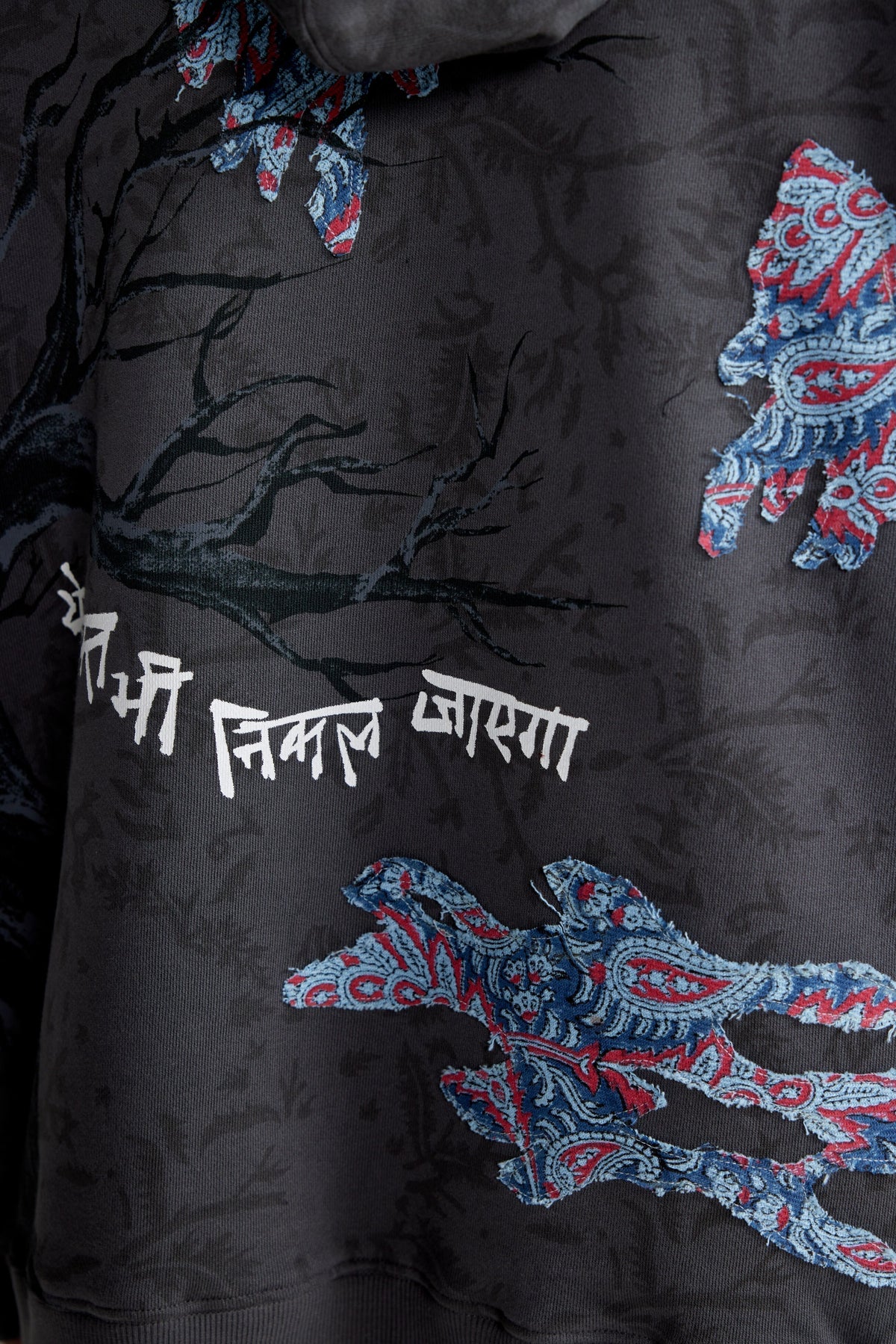 “Persistence of Time” Block Print-Hoodie by FARAK
