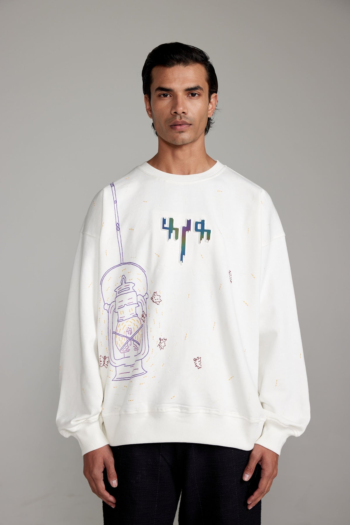 “Shama- Parvana” Embroidered Sweatshirt by FARAK