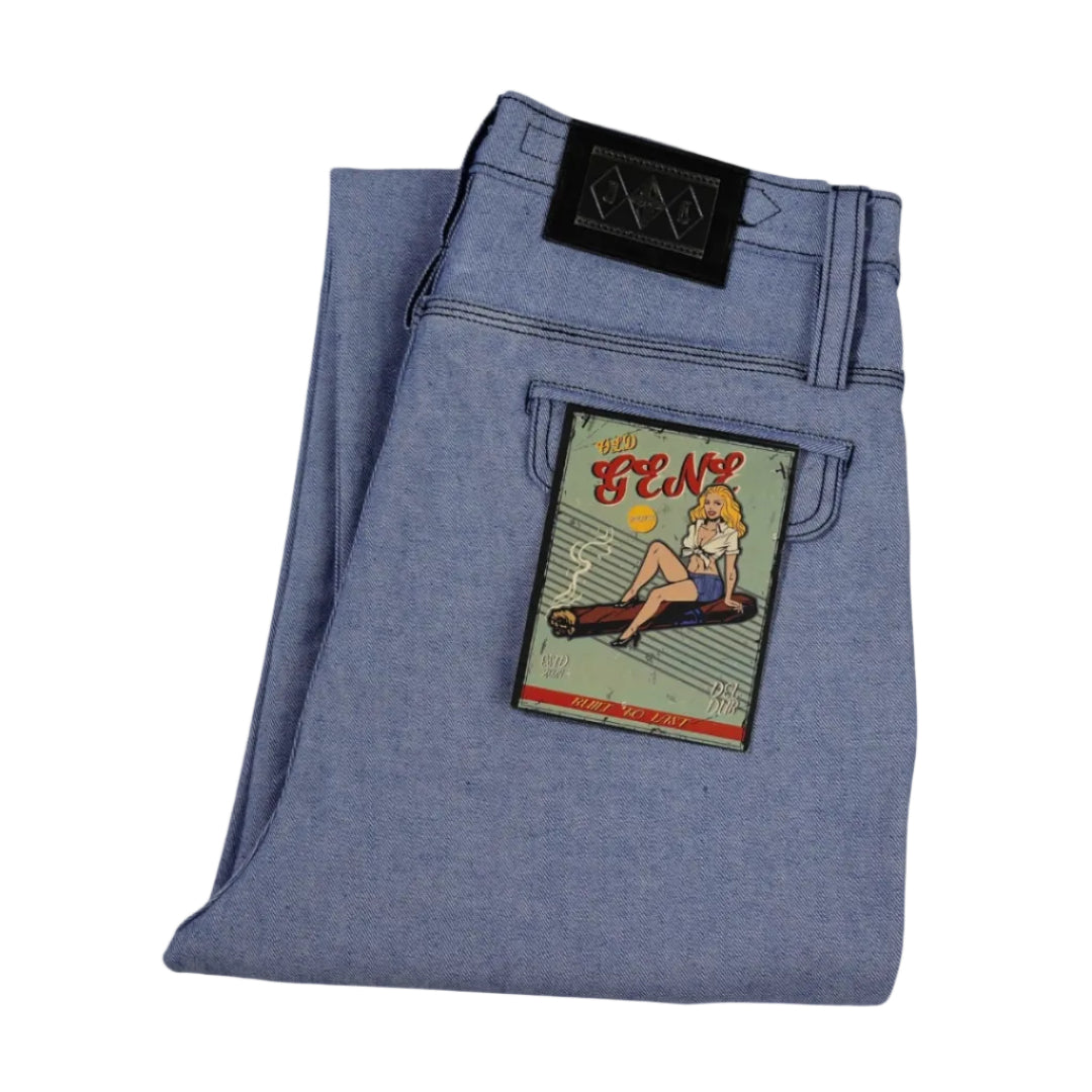 Men's Light Blue Jeans - 1900s Fit by Old Gene