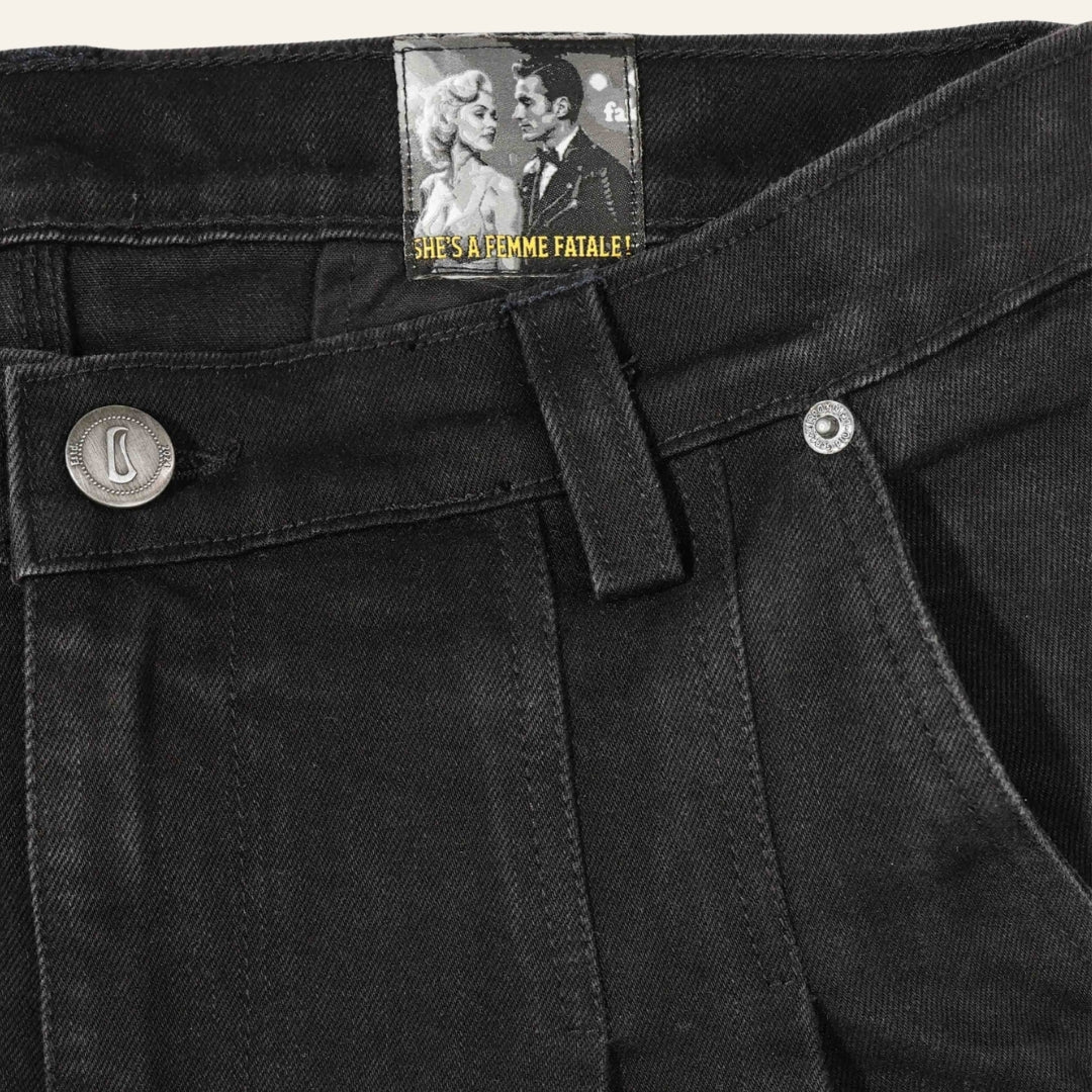 Men's Black Jeans - 1900s Fit by Old Gene
