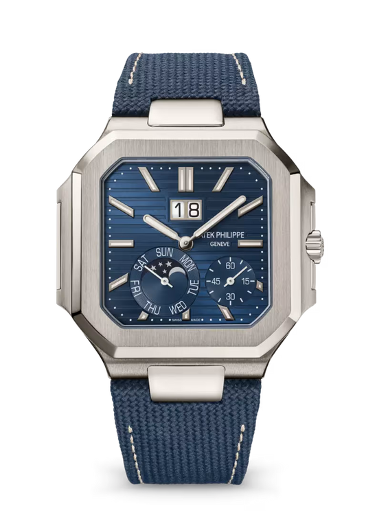 Patek Philippe Cubitus 5822P-001 Platinum Blue Dial Grand Date Watch - Zeuskicks