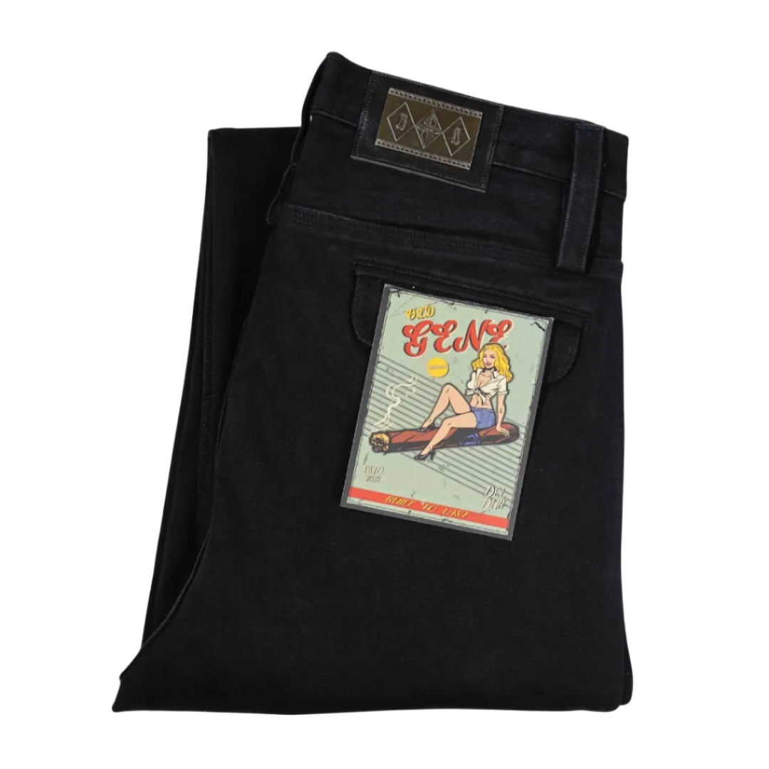 Men's Black Jeans - 1900s Fit by Old Gene