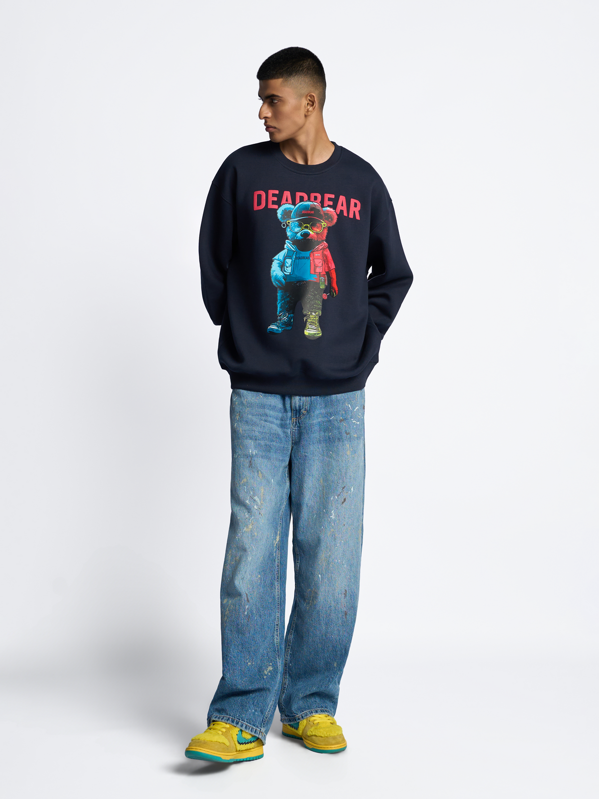 Ted Sweatshirt Navy by DEADBEAR