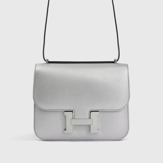Hermès Constance 18 – Chamkilight Chevre Leather in Gris Argente with Palladium - Zeuskicks