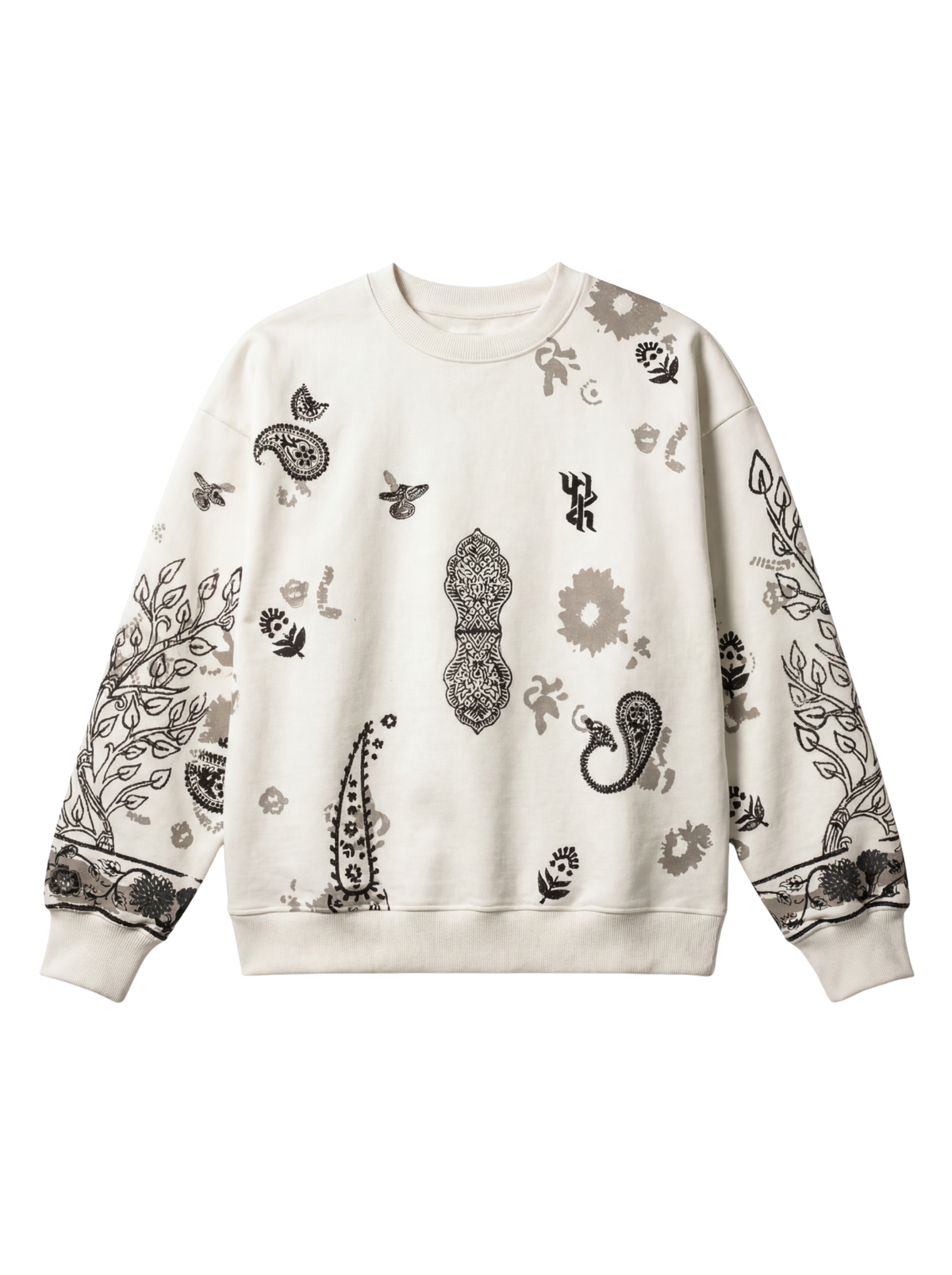 Raanjha' Blockprinted Sweatshirt by FARAK