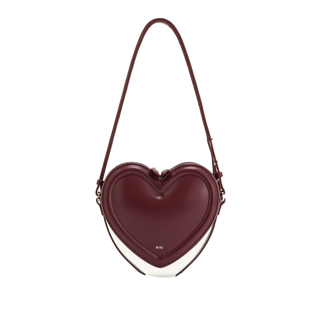 JW PEI Arlene Heart Shaped Bag - Claret by JW PEI