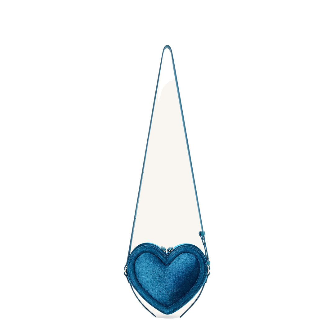 JW PEI Arlene Velvet Heart Shaped Bag - Blue by JW PEI