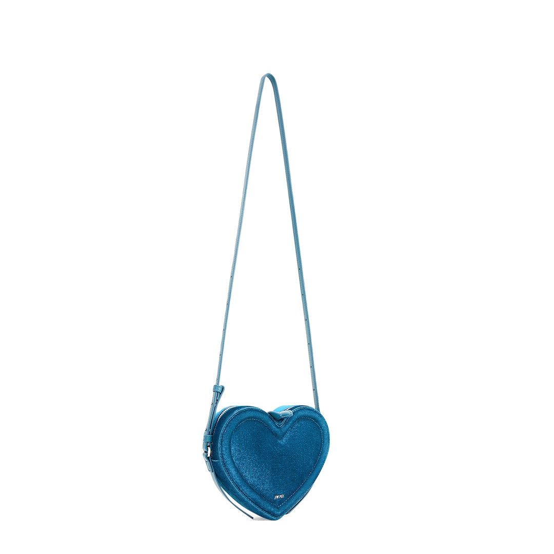 JW PEI Arlene Velvet Heart Shaped Bag - Blue by JW PEI