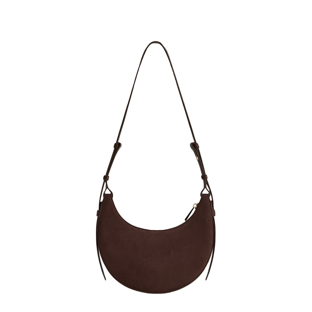 JW PEI Sharon Faux Suede Crossbody Bag - Coffee Brown by JW PEI