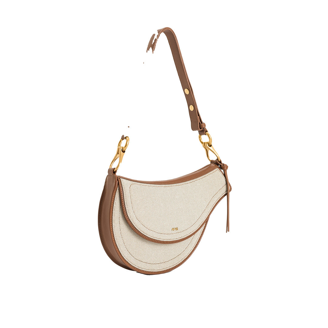 JW PEI Ashlie Crossbody Bag - Brown Canvas by JW PEI