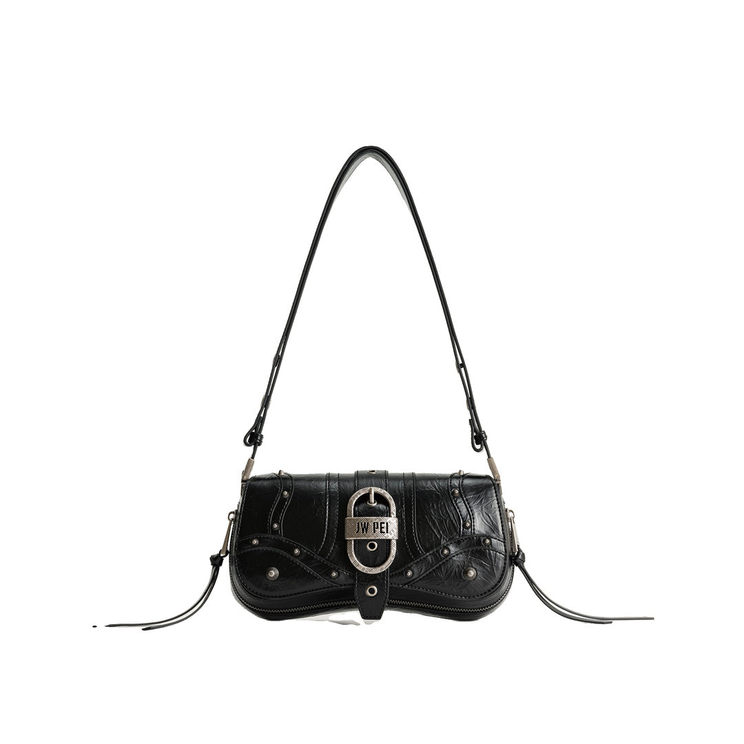JW PEI Joy Crushed Shoulder Bag - Black by JW PEI