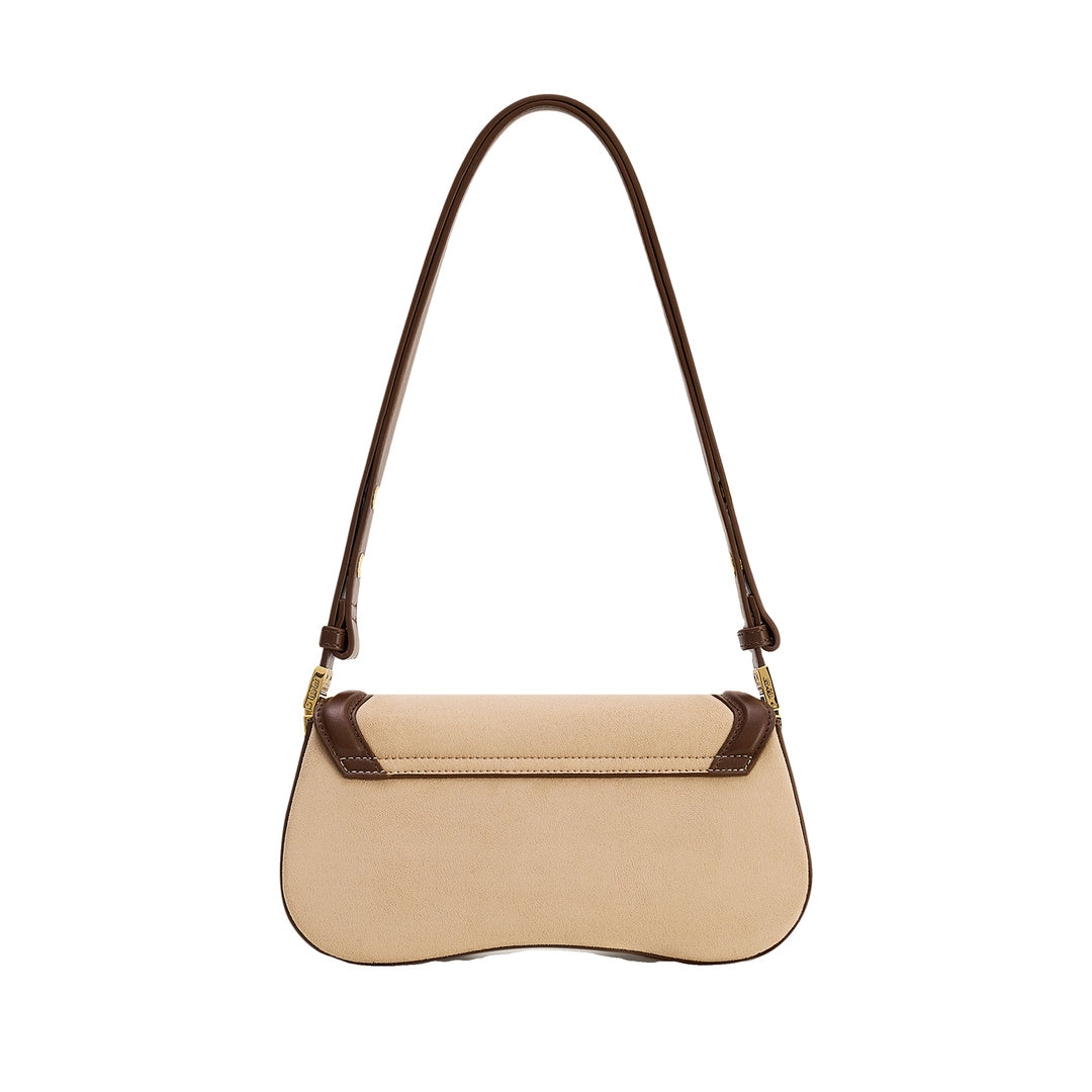 JW PEI Joy Faux Suede Shoulder Bag - Khaki Brown by JW PEI