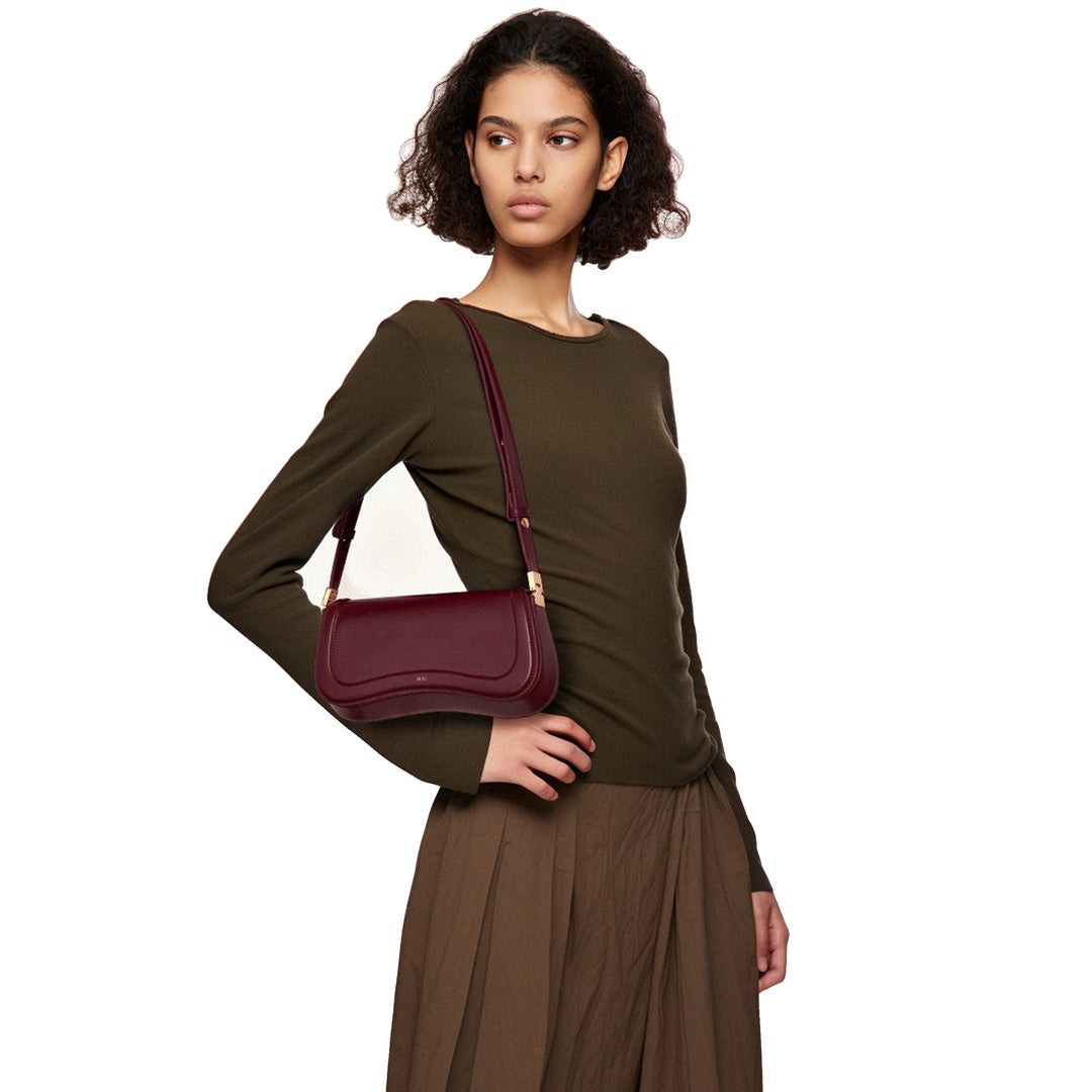 JW PEI Joy Shoulder Bag - Deep Claret by JW PEI