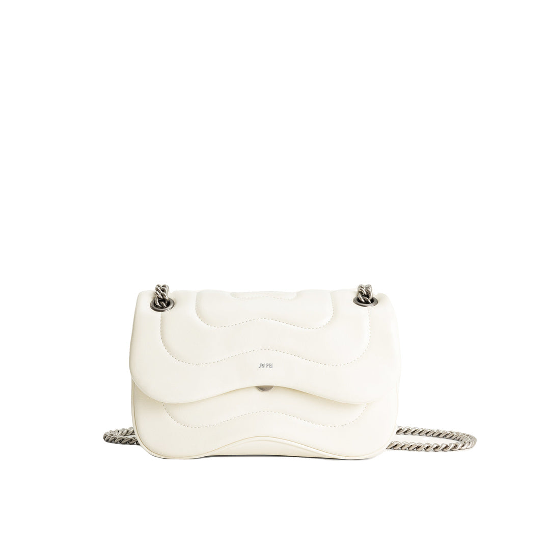 JW PEI Tina Quilted Chain Crossbody - Ivory by JW PEI