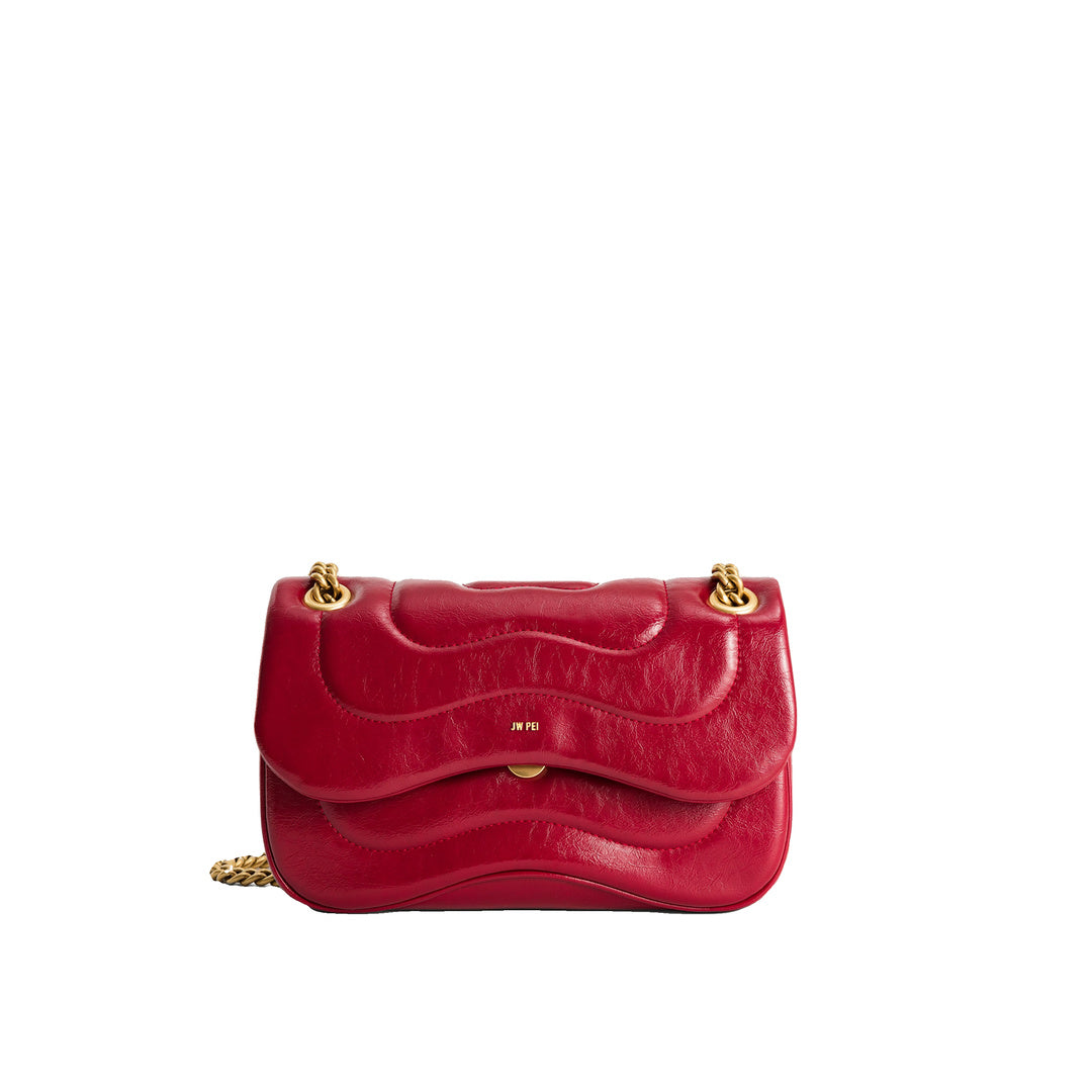 JW PEI Tina Quilted Chain Crossbody - Claret by JW PEI