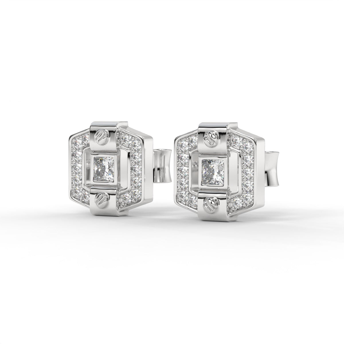 CROWN LOCK STUDS by The Noble Sculptor