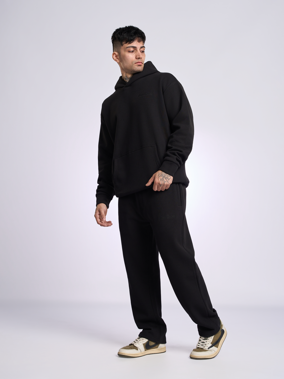 Co-ord Hoodie Black by DEADBEAR