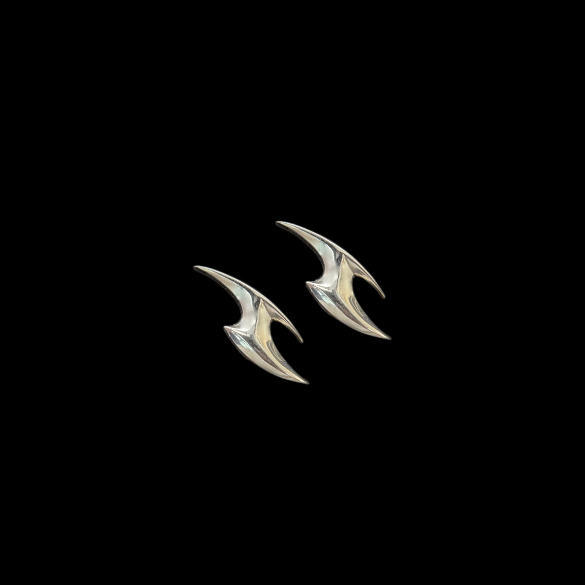 CHROME FLAME STUDS by The Noble Sculptor